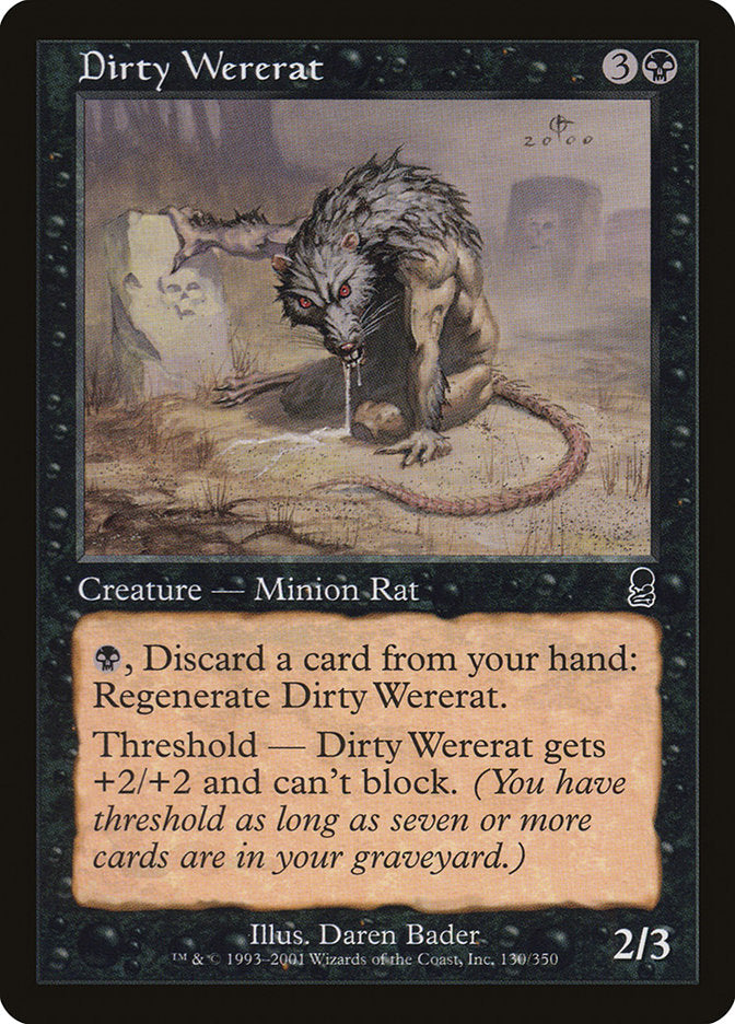 Dirty Wererat [Odyssey] | Card Merchant Takapuna