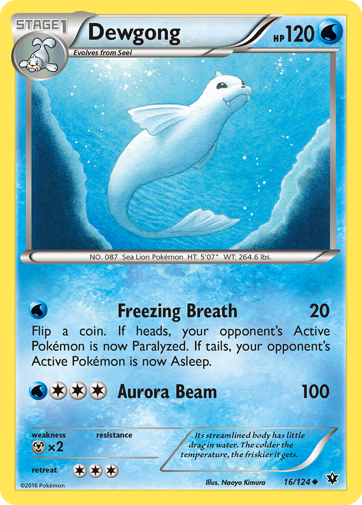 Dewgong (16/124) [XY: Fates Collide] | Card Merchant Takapuna