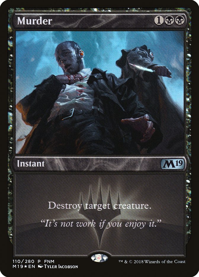 Murder (FNM) [Core Set 2019 Promos] | Card Merchant Takapuna