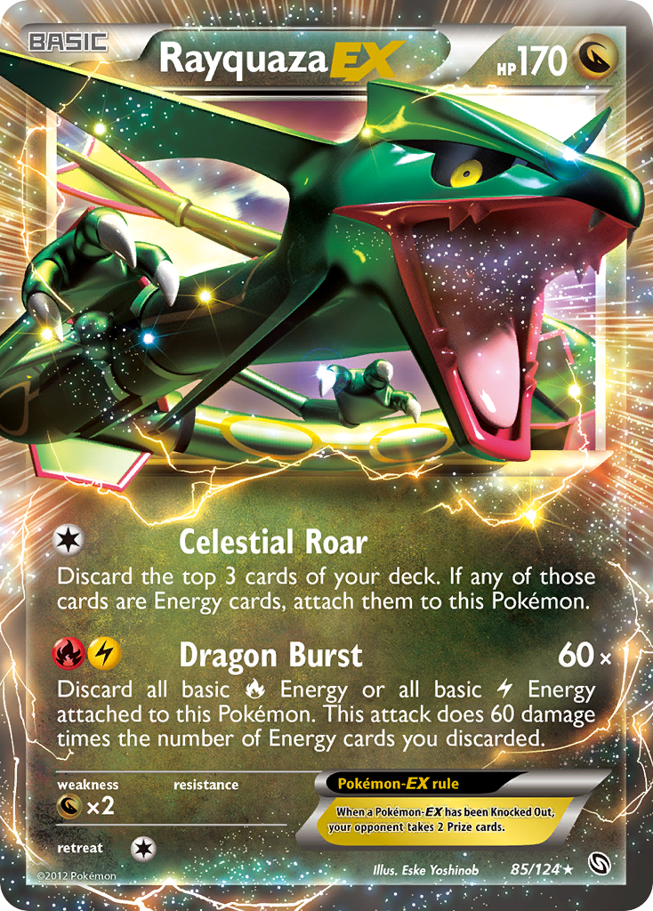 Rayquaza EX (85/124) [Black & White: Dragons Exalted] | Card Merchant Takapuna