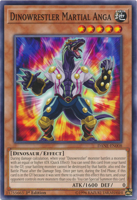 Dinowrestler Martial Anga [DANE-EN008] Common | Card Merchant Takapuna