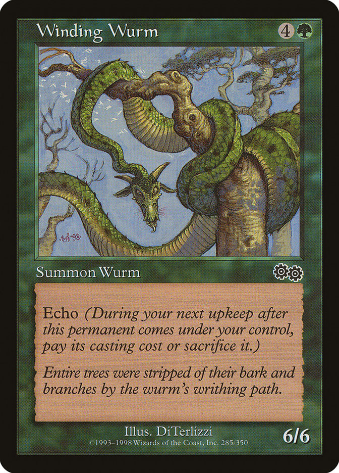 Winding Wurm [Urza's Saga] | Card Merchant Takapuna