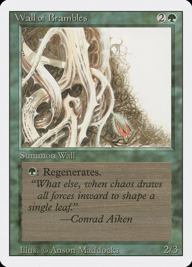 Wall of Brambles [Revised Edition] | Card Merchant Takapuna