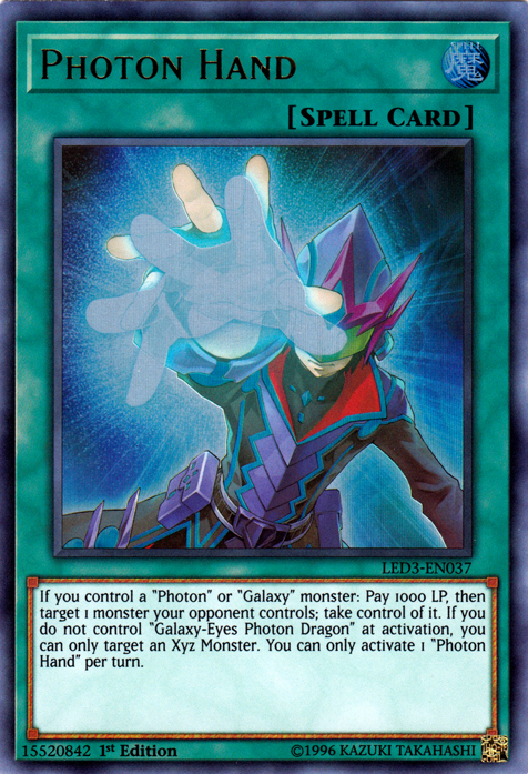 Photon Hand [LED3-EN037] Ultra Rare | Card Merchant Takapuna