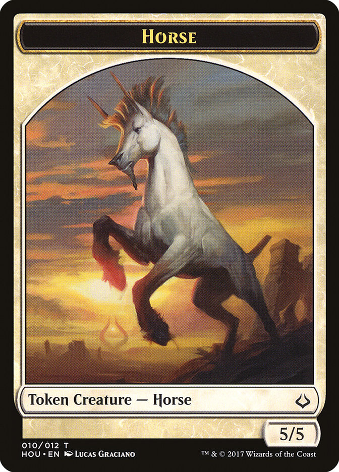 Adorned Pouncer // Horse Double-Sided Token [Hour of Devastation Tokens] | Card Merchant Takapuna