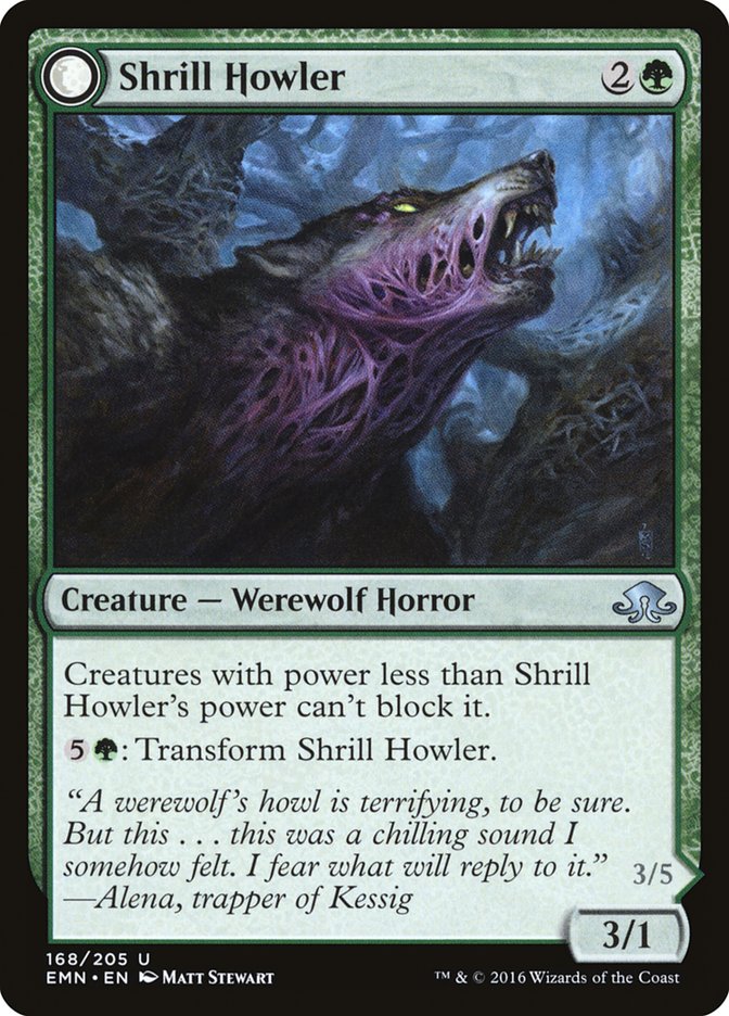 Shrill Howler // Howling Chorus [Eldritch Moon] | Card Merchant Takapuna