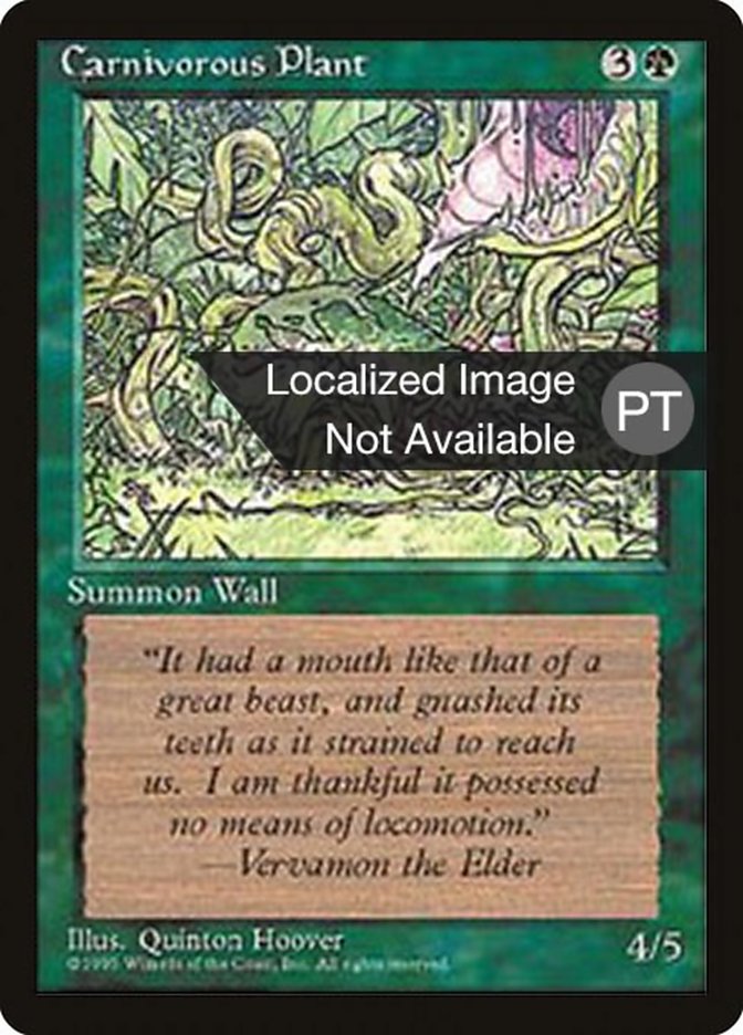 Carnivorous Plant [Fourth Edition (Foreign Black Border)] | Card Merchant Takapuna