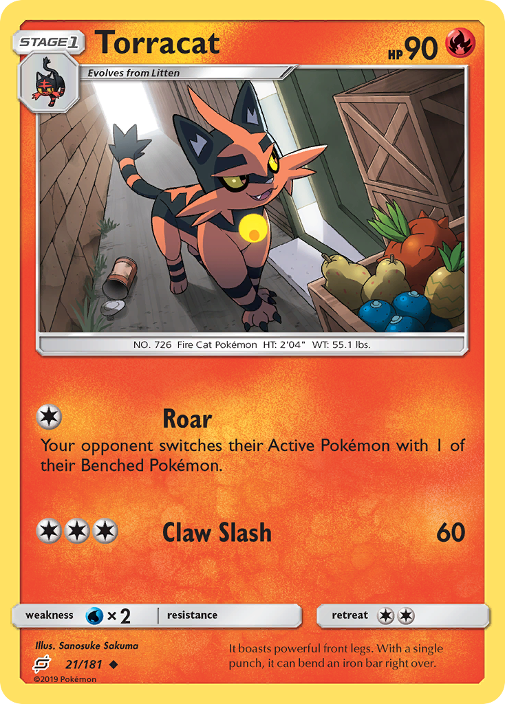 Torracat (21/181) [Sun & Moon: Team Up] | Card Merchant Takapuna