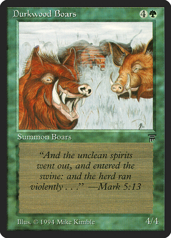 Durkwood Boars [Legends] | Card Merchant Takapuna