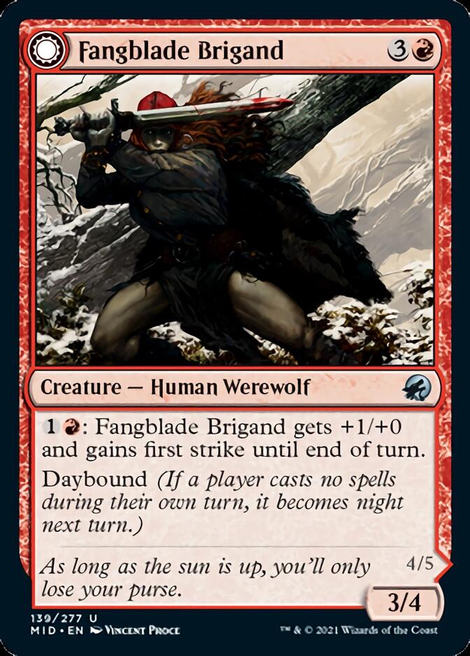 Fangblade Brigand // Fangblade Eviscerator [Innistrad: Midnight Hunt] | Card Merchant Takapuna