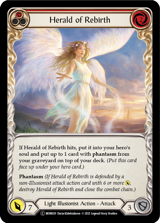 Herald of Rebirth (Red) [U-MON020] (Monarch Unlimited)  Unlimited Normal | Card Merchant Takapuna