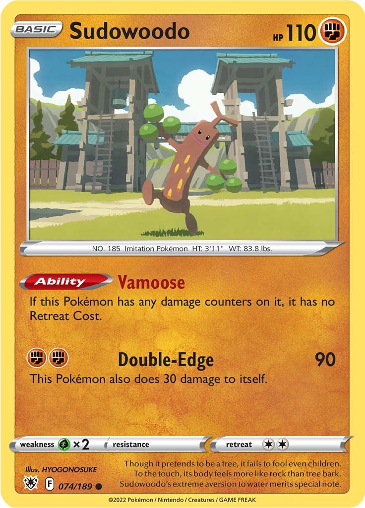 Sudowoodo (074/189) [Sword & Shield: Astral Radiance] | Card Merchant Takapuna