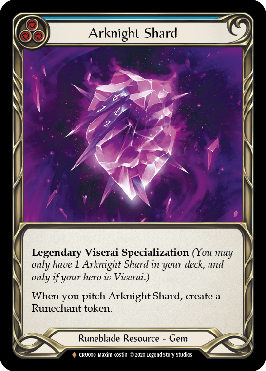 Arknight Shard [CRU000] (Crucible of War)  1st Edition Cold Foil | Card Merchant Takapuna