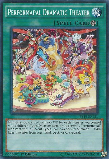 Performapal Dramatic Theater [YS16-EN021] Common | Card Merchant Takapuna