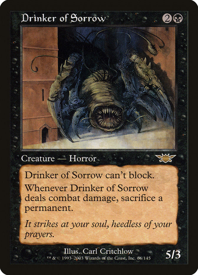 Drinker of Sorrow [Legions] | Card Merchant Takapuna