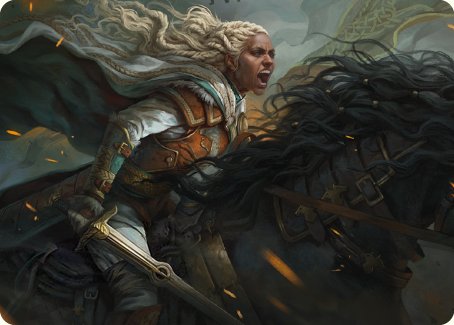 Eowyn, Fearless Knight Art Card [The Lord of the Rings: Tales of Middle-earth Art Series] | Card Merchant Takapuna