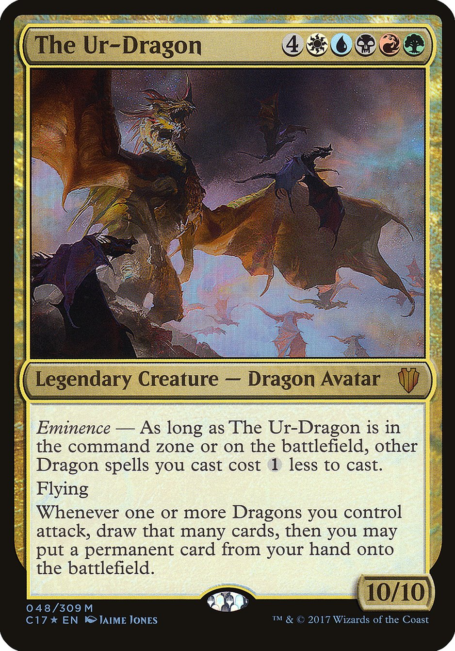 The Ur-Dragon (Oversized) [Commander 2017 Oversized] | Card Merchant Takapuna