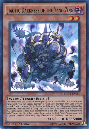 Jiaotu, Darkness of the Yang Zing [MP15-EN151] Ultra Rare | Card Merchant Takapuna