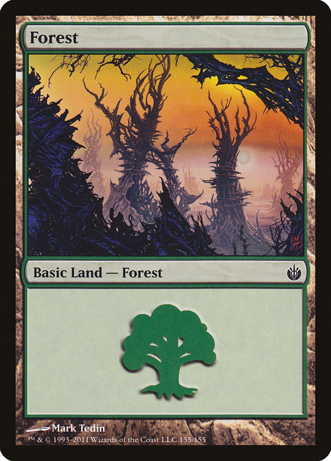 Forest (155) [Mirrodin Besieged] | Card Merchant Takapuna