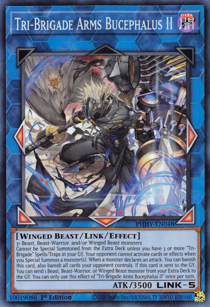 Tri-Brigade Arms Bucephalus II [PHHY-EN048] Super Rare | Card Merchant Takapuna