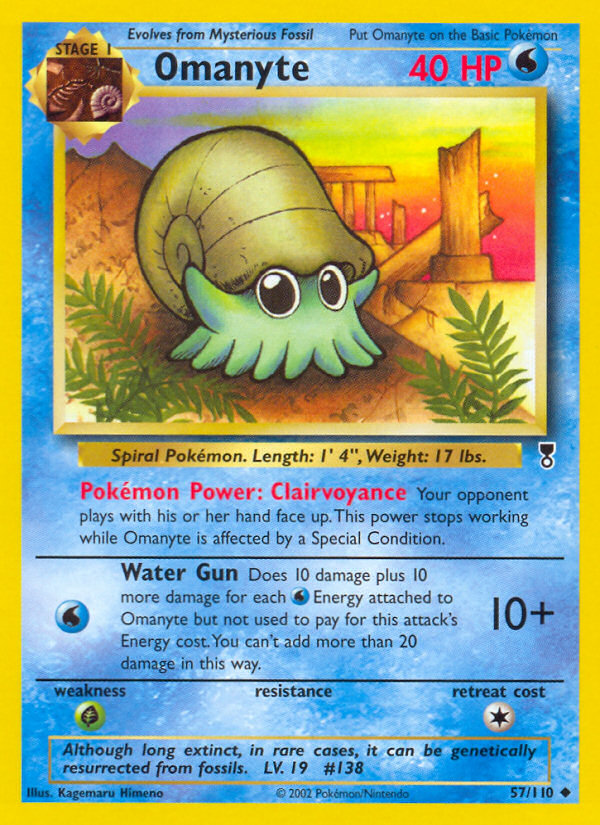 Omanyte (57/110) [Legendary Collection] | Card Merchant Takapuna