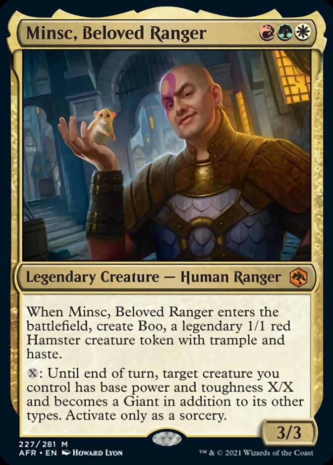 Minsc, Beloved Ranger [Dungeons & Dragons: Adventures in the Forgotten Realms] | Card Merchant Takapuna