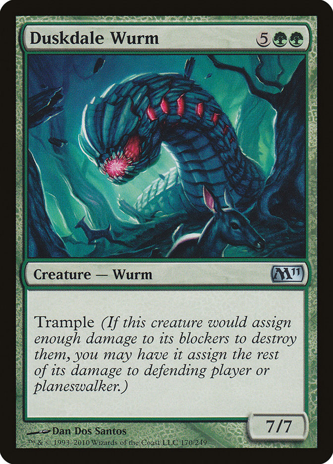 Duskdale Wurm [Magic 2011] | Card Merchant Takapuna