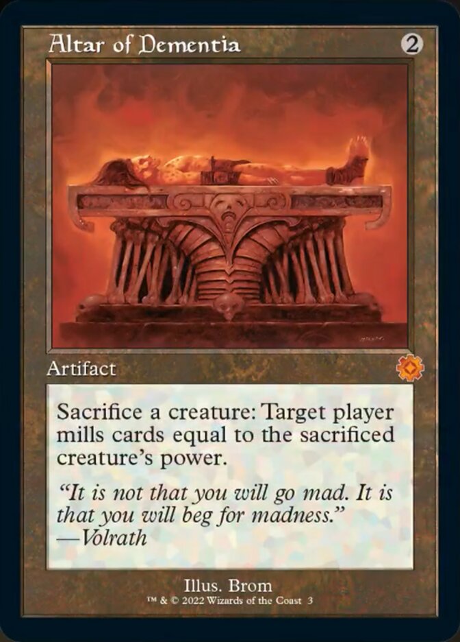 Altar of Dementia (Retro) [The Brothers' War Retro Artifacts] | Card Merchant Takapuna