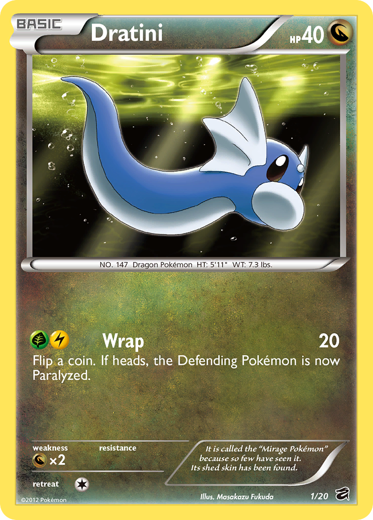 Dratini (1/20) [Black & White: Dragon Vault] | Card Merchant Takapuna