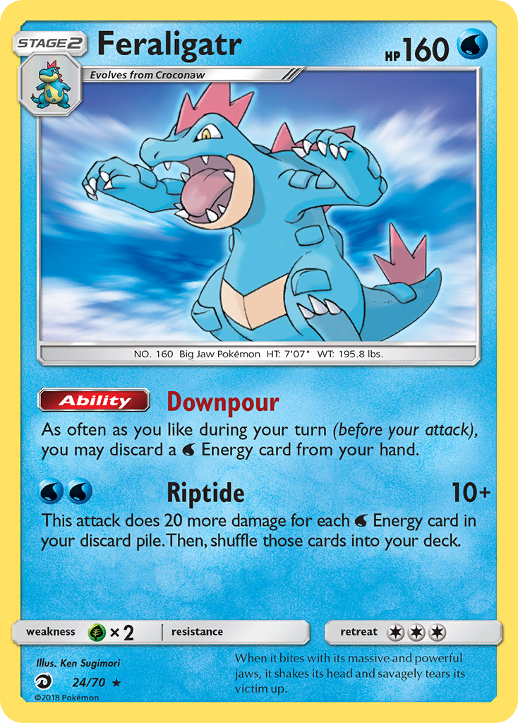 Feraligatr (24/70) [Sun & Moon: Dragon Majesty] | Card Merchant Takapuna