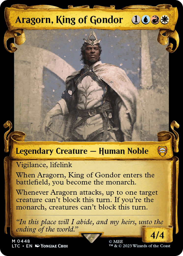 Aragorn, King of Gondor [The Lord of the Rings: Tales of Middle-Earth Commander Showcase Scrolls] | Card Merchant Takapuna