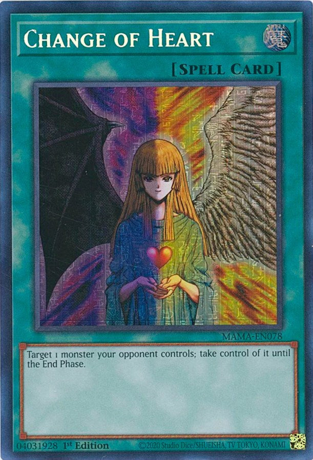 Change of Heart [MAMA-EN078] Secret Pharaoh's Rare | Card Merchant Takapuna