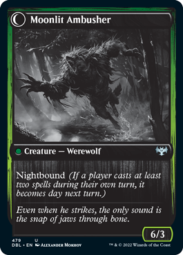 Oakshade Stalker // Moonlit Ambusher [Innistrad: Double Feature] | Card Merchant Takapuna