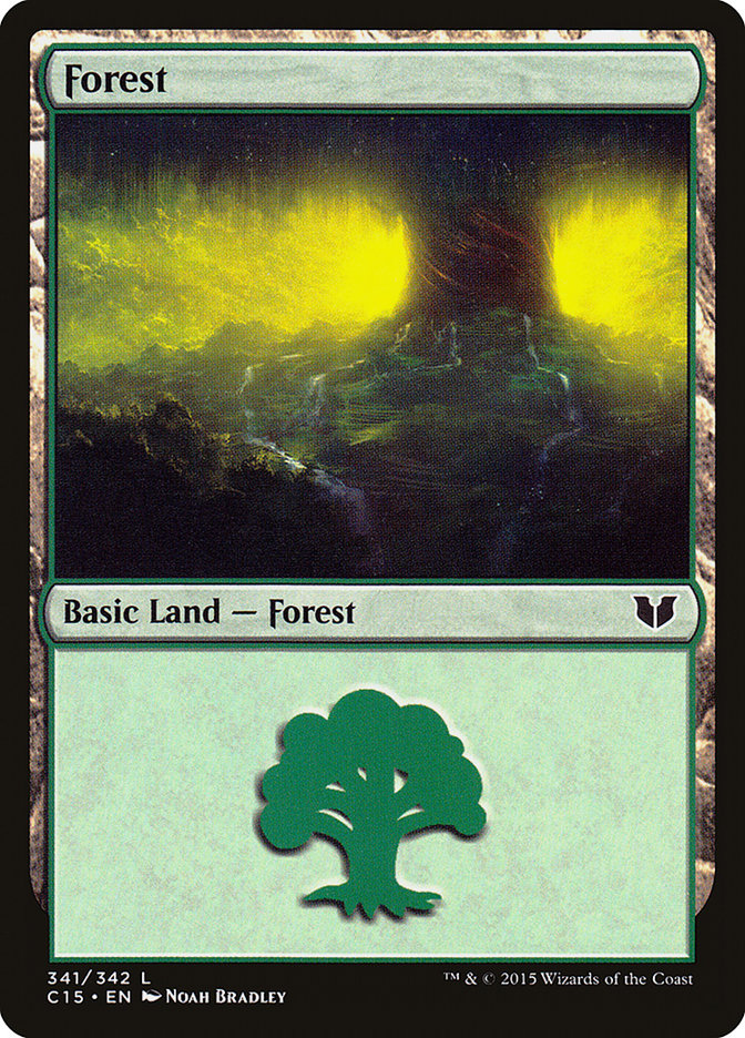 Forest (341) [Commander 2015] | Card Merchant Takapuna