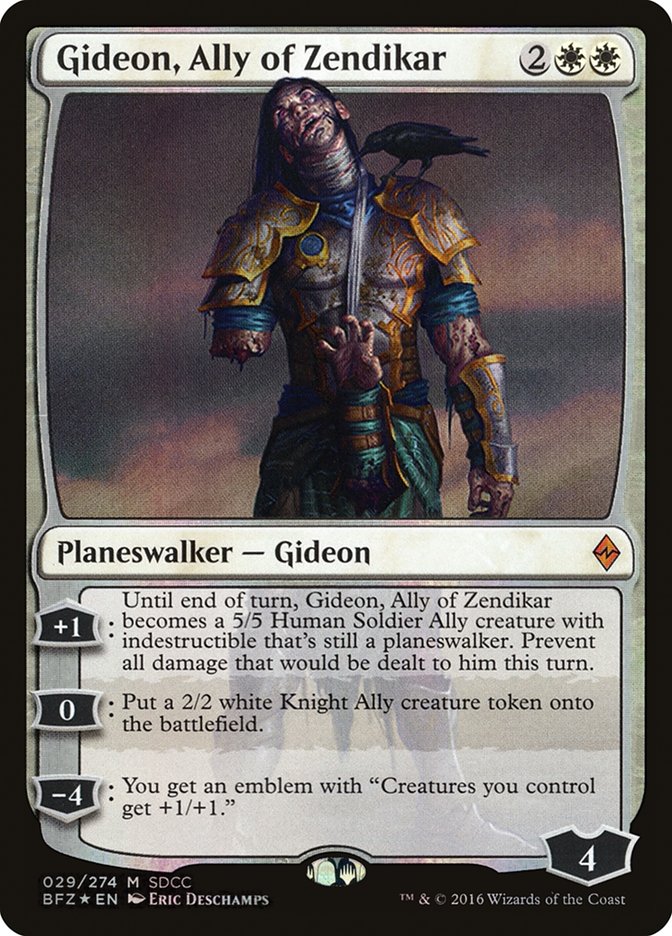 Gideon, Ally of Zendikar [San Diego Comic-Con 2016] | Card Merchant Takapuna