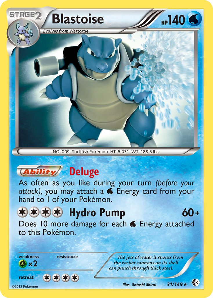 Blastoise (31/149) (Theme Deck Exclusive) [Black & White: Boundaries Crossed] | Card Merchant Takapuna