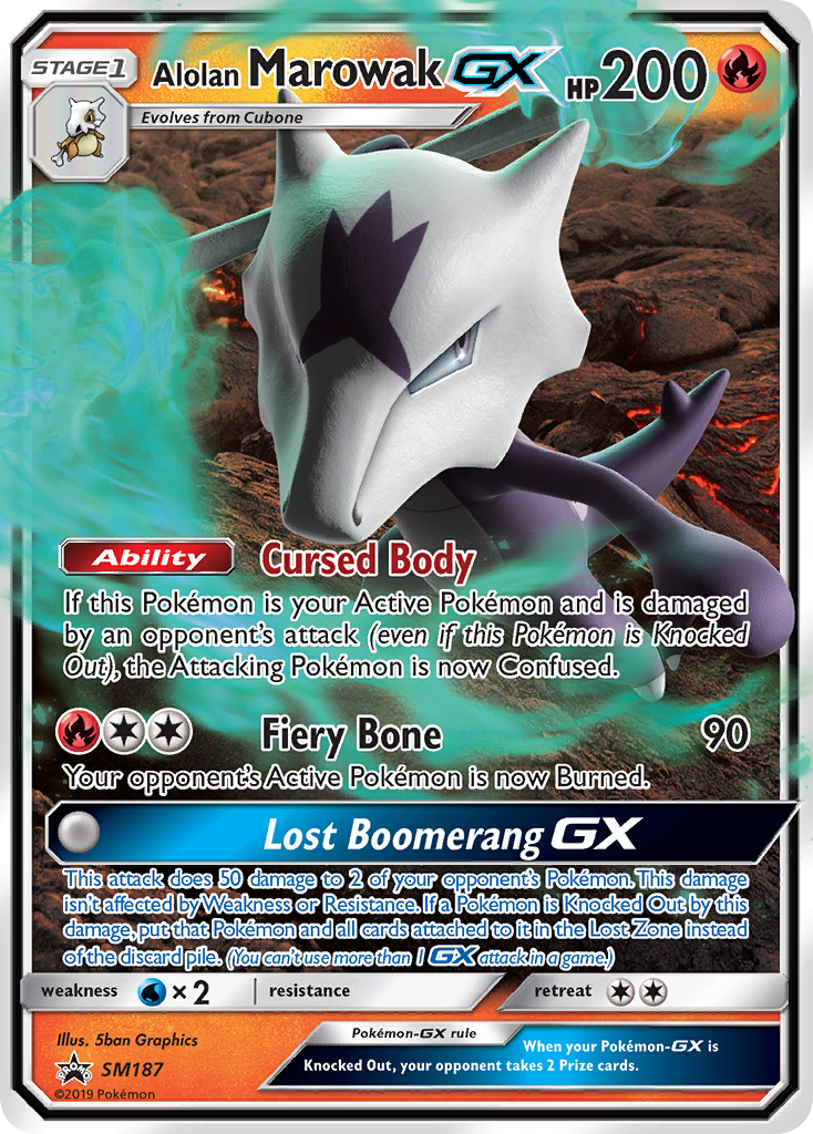 Alolan Marowak GX (SM187) [Sun & Moon: Black Star Promos] | Card Merchant Takapuna