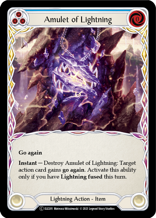 Amulet of Lightning [U-ELE201] (Tales of Aria Unlimited)  Unlimited Normal | Card Merchant Takapuna