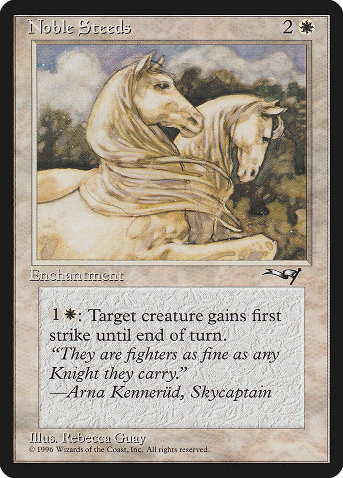 Noble Steeds (Leg Raised) [Alliances] | Card Merchant Takapuna