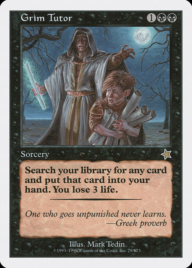 Grim Tutor [Starter 1999] | Card Merchant Takapuna