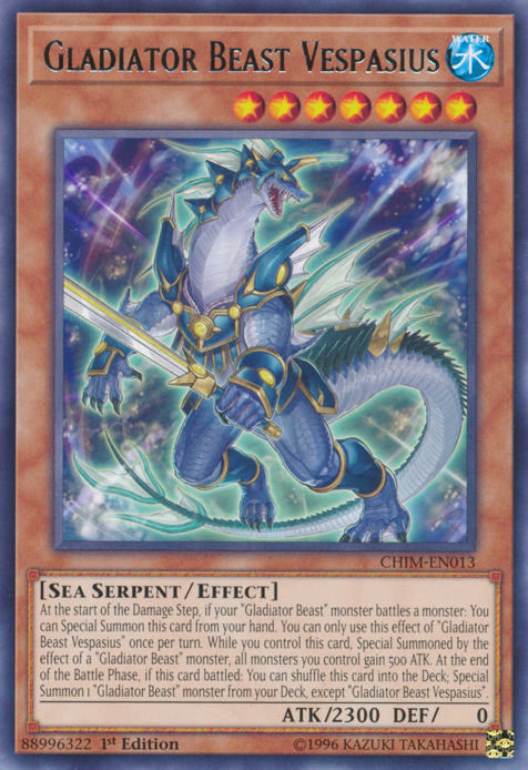 Gladiator Beast Vespasius [CHIM-EN013] Rare | Card Merchant Takapuna