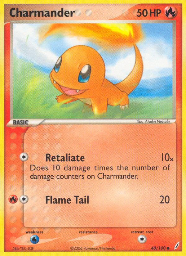 Charmander (48/100) [EX: Crystal Guardians] | Card Merchant Takapuna