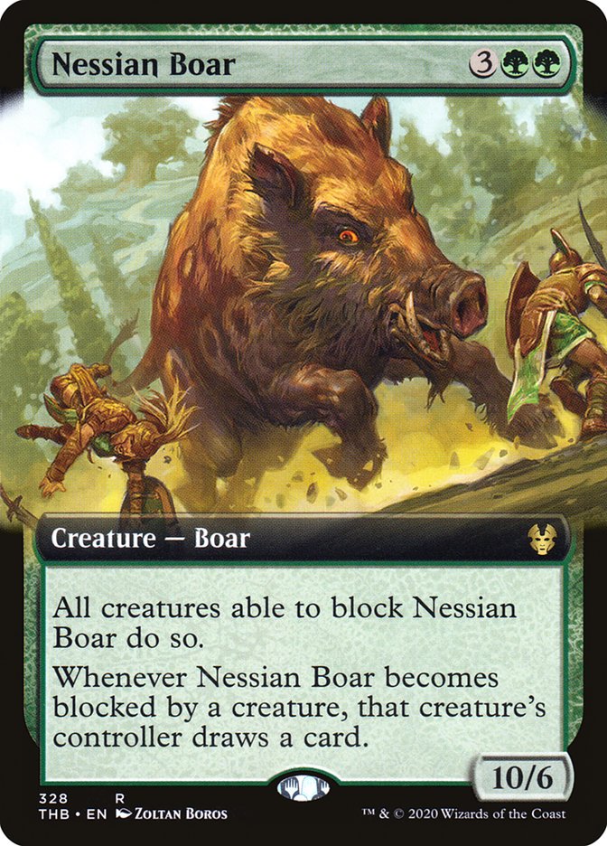 Nessian Boar (Extended Art) [Theros Beyond Death] | Card Merchant Takapuna