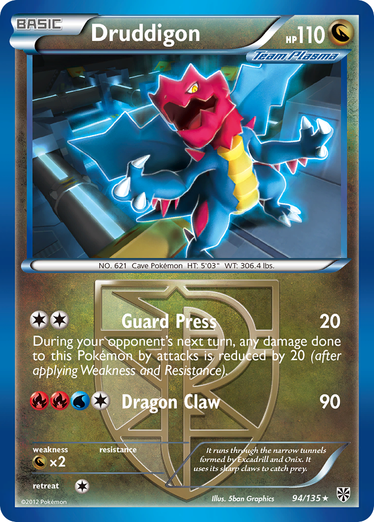 Druddigon (94/135) [Black & White: Plasma Storm] | Card Merchant Takapuna