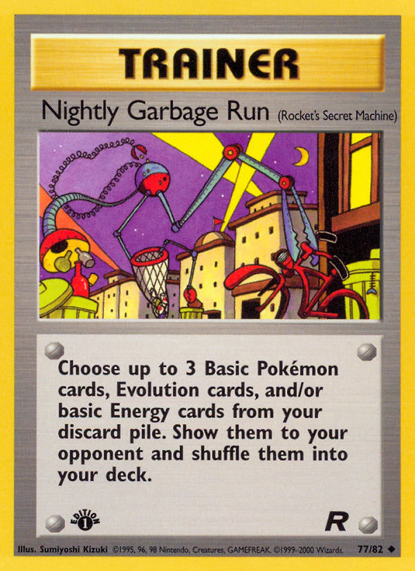 Nightly Garbage Run (77/82) [Team Rocket 1st Edition] | Card Merchant Takapuna