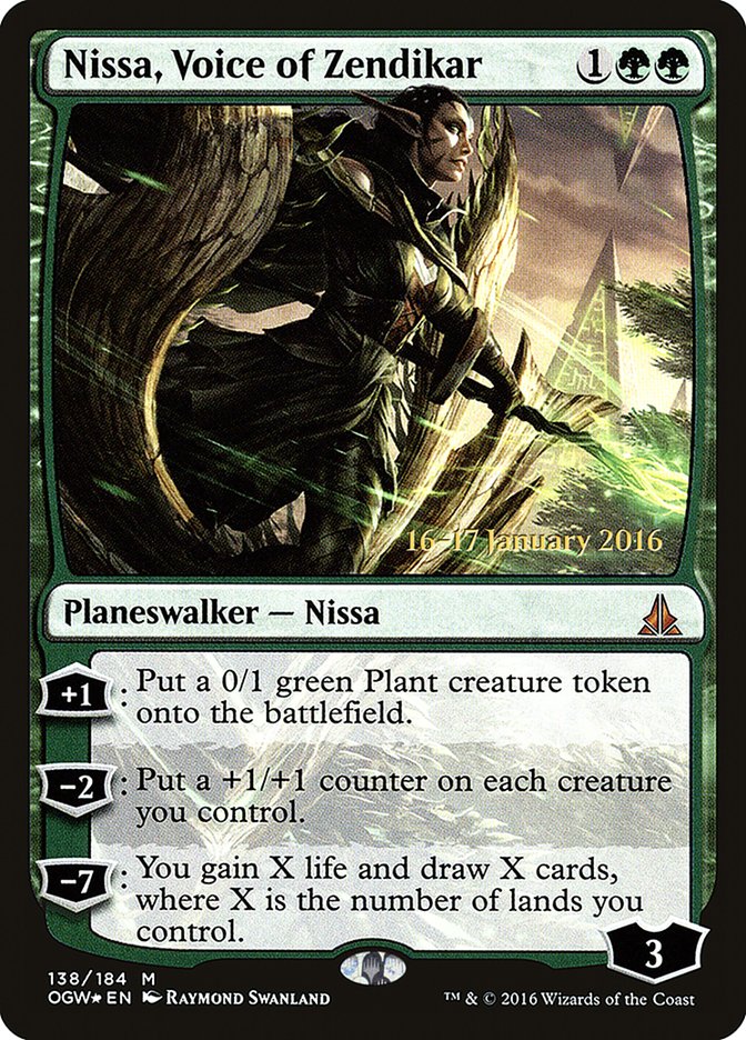 Nissa, Voice of Zendikar [Oath of the Gatewatch Prerelease Promos] | Card Merchant Takapuna