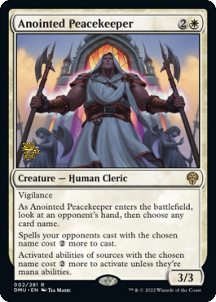 Anointed Peacekeeper [Dominaria United Prerelease Promos] | Card Merchant Takapuna