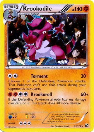 Krookodile (65/114) (Cracked Ice Holo) [Black & White: Base Set] | Card Merchant Takapuna