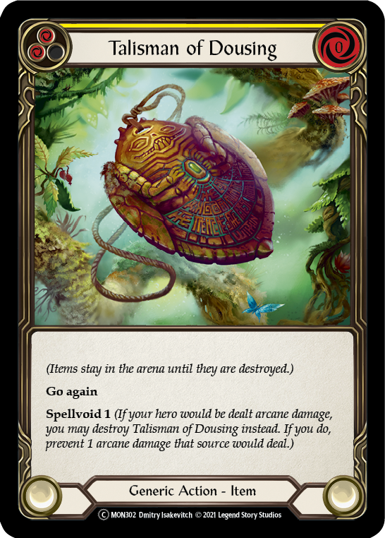 Talisman of Dousing [U-MON302-RF] (Monarch Unlimited)  Unlimited Rainbow Foil | Card Merchant Takapuna