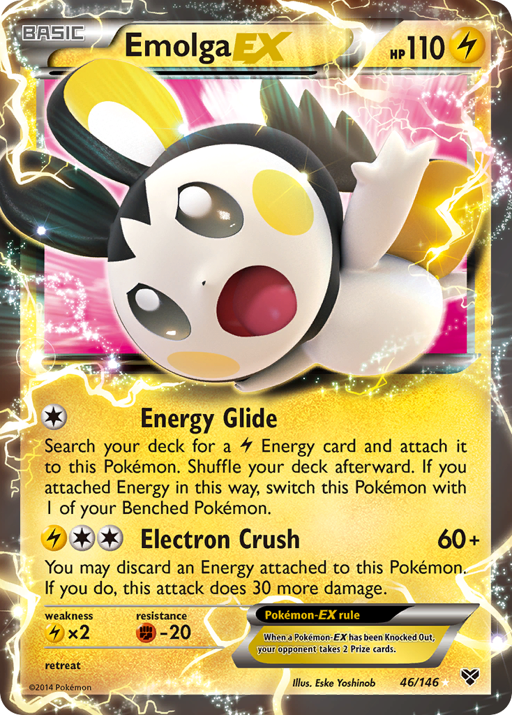 Emolga EX (46/146) [XY: Base Set] | Card Merchant Takapuna